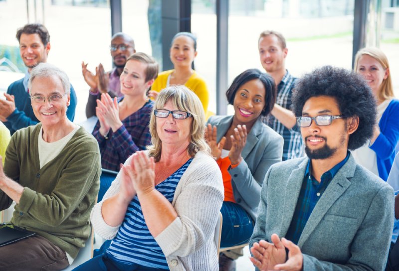 parent teacher organization clapping