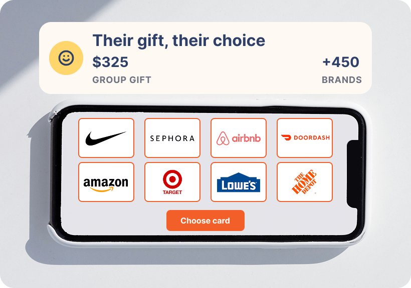 Let Teachers Choose Their Perfect Gift Teacher choosing from a selection of gift card brands